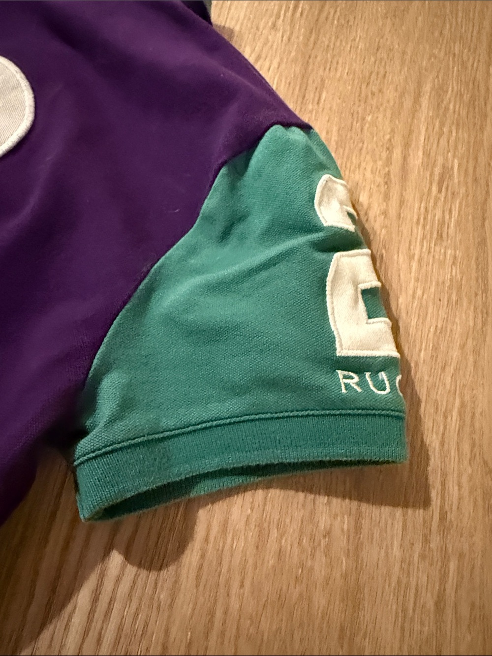 Rugby Ralph Lauren Green Short-Sleeve Polo with Yellow Crest - Picture 4 of 12